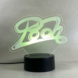 Lampada Pooh con Scritta Personalizzata Regplex Base LED RGB - immagine 6